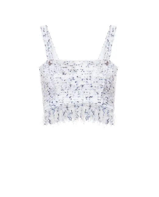 Balmain Твідовий топ - Артикул: SF20036K498