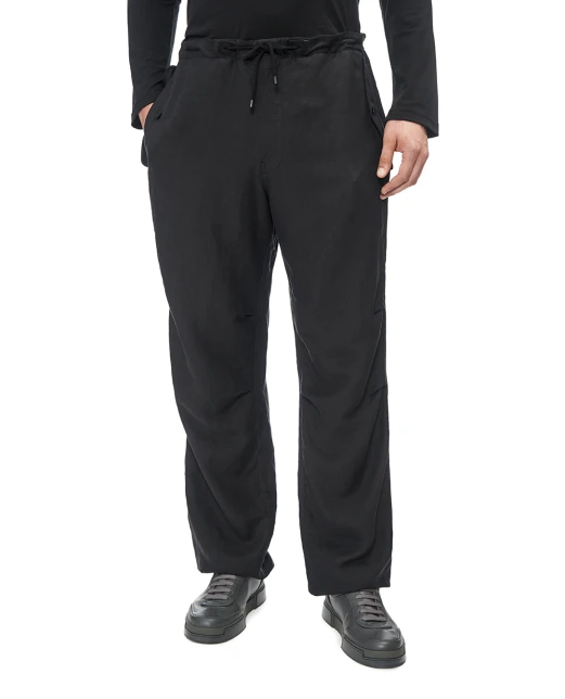 Ralph Lauren Purple Label Брюки из шелка и льна - Артикул: 798977052002