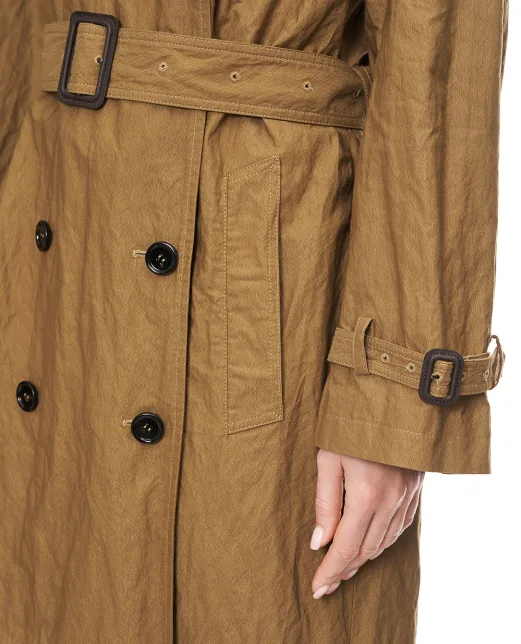 Dolce&Gabbana Двобортний тренч із бавовни - Артикул: F0Y19T-HUMWD