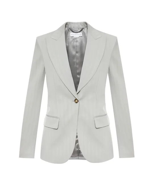 Stella McCartney Блейзер однобортний із вовни - Артикул: 6501373HU705