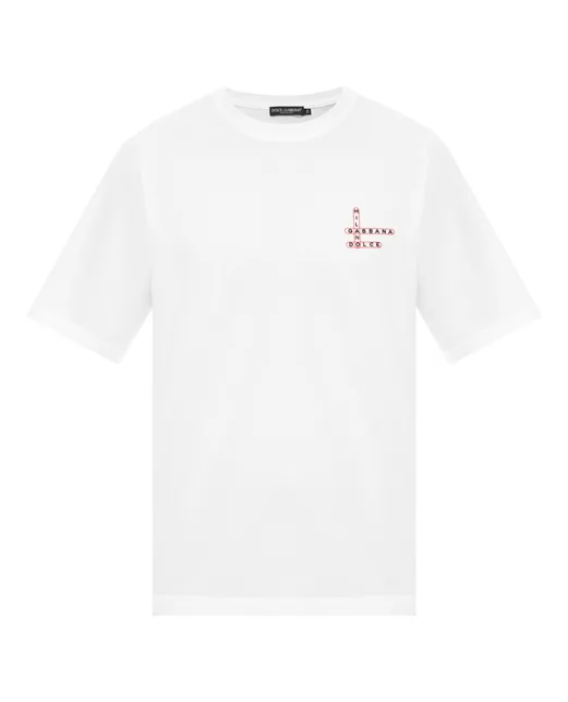 Dolce&Gabbana Футболка с принтом логотипа - Артикул: G8PN9T-G7QAV