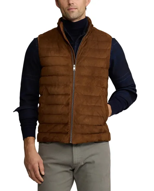 Ralph Lauren Purple Label Замшевый жилет - Артикул: 790957978001