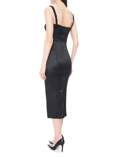 Dolce&Gabbana Платье из эластичного атласа - Артикул: F6DIHT-FURAG