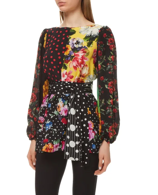 Dolce&Gabbana Шовкова блуза - Артикул: F75E3T-GDY58