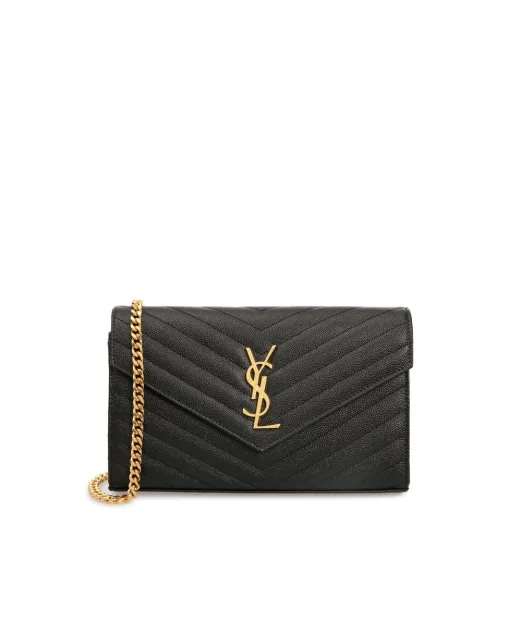 Saint Laurent Шкіряна сумка Cassandre Chain Wallet - Артикул: 377828-BOW01