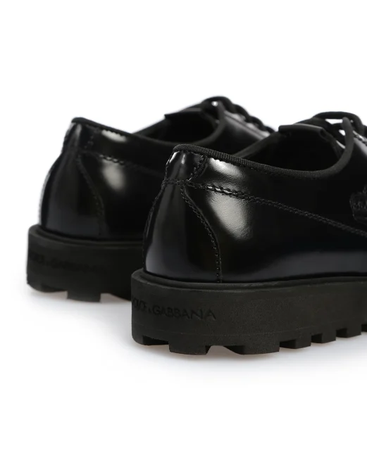 Dolce&Gabbana Детские кожаные дерби - Артикул: DA0785-AX155-M