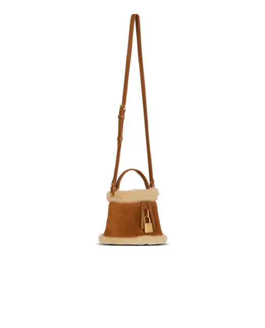 Balmain Сумка Pulse Vanity з овечої замші - Артикул: HN1BH004LMOS