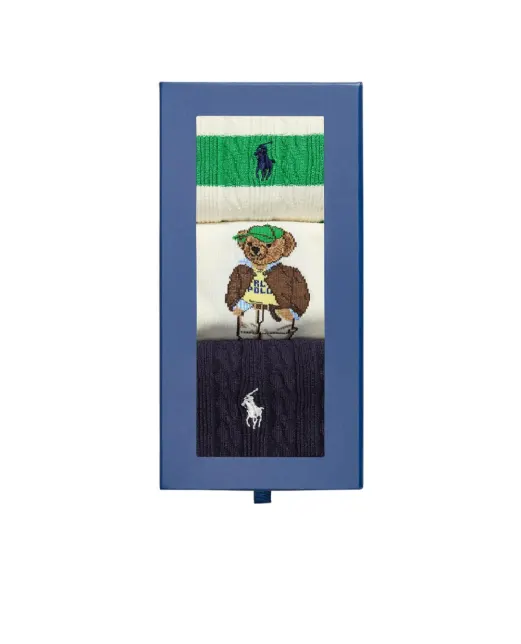 Polo Ralph Lauren Шкарпетки Polo Bear (3 пари) - Артикул: 455982947001