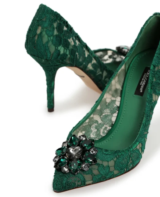 Dolce&Gabbana Мереживні човники Rainbow Lace - Артикул: CD0101-AL198