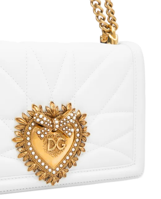 Dolce&Gabbana Кожаная сумка Devotion Medium - Артикул: BB6652-AV967