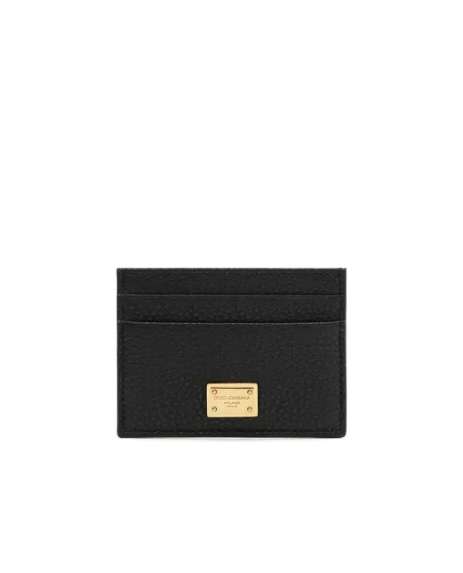 Dolce&Gabbana Визитница с логотипом из кожи - Артикул: BI0330-A0841