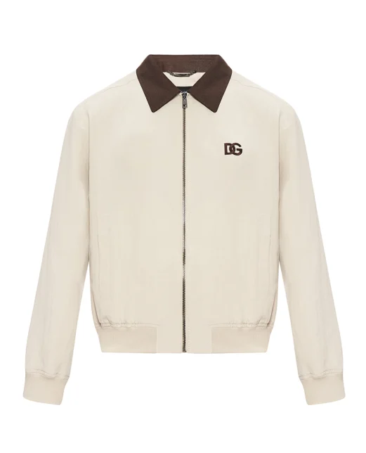 Dolce&Gabbana Куртка-бомбер из льна и шелка - Артикул: G9BODZ-FUTAZ