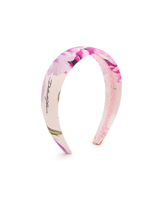Dolce&Gabbana Детский обруч в цветочный принт - Артикул: LB3L54-G7QZX
