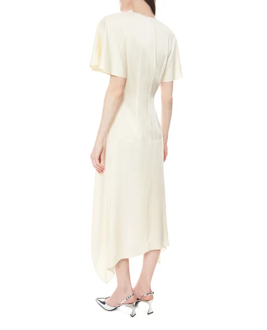 Stella McCartney Платье атласное миди - Артикул: 6A06573FU302