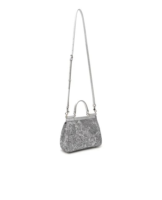 Dolce&Gabbana Сумка Sicily среднего размера из парчи - Артикул: BB6003-BR817