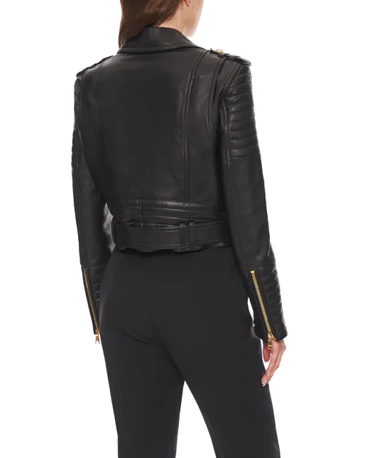Balmain Шкіряна куртка - Артикул: FF1TD207LC62