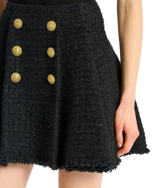 Balmain Спідниця з твіду - Артикул: HF1LA680XM07