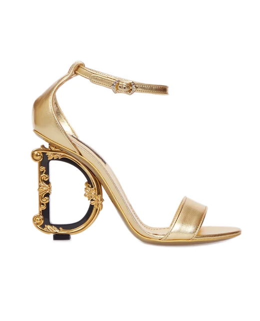 Dolce&Gabbana Шкіряні босоніжки Baroque DG - Артикул: CR0739-A1016