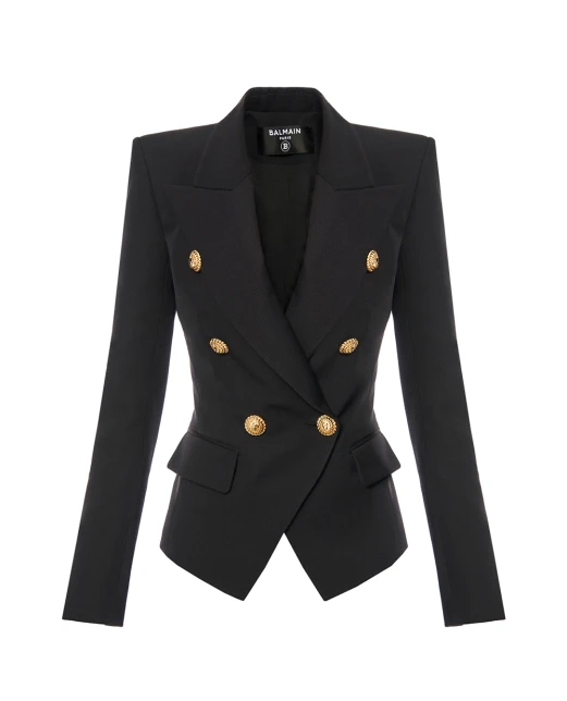 Balmain Жакет Grain de Poudre из шерсти - Артикул: GF1SI505WC09