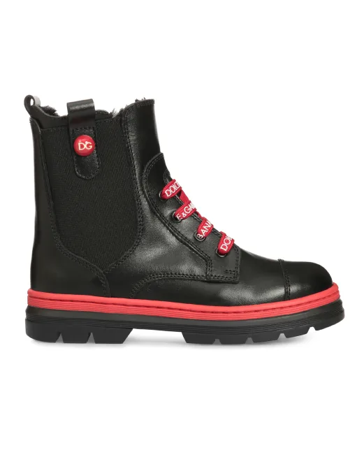 Dolce&Gabbana Дитячі шкіряні черевики - Артикул: D10969-A1889-L