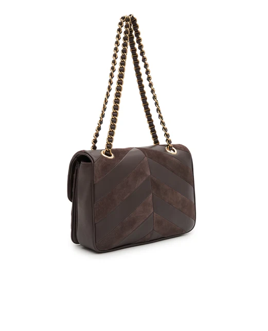 Valentino Сумка Djuna Medium из замши и кожи наппа - Артикул: 9W2B0T55TIE