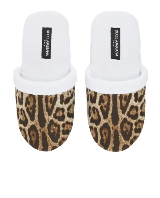 Dolce&Gabbana Тапочки из махрового хлопка - Артикул: TCF001-TCAGW
