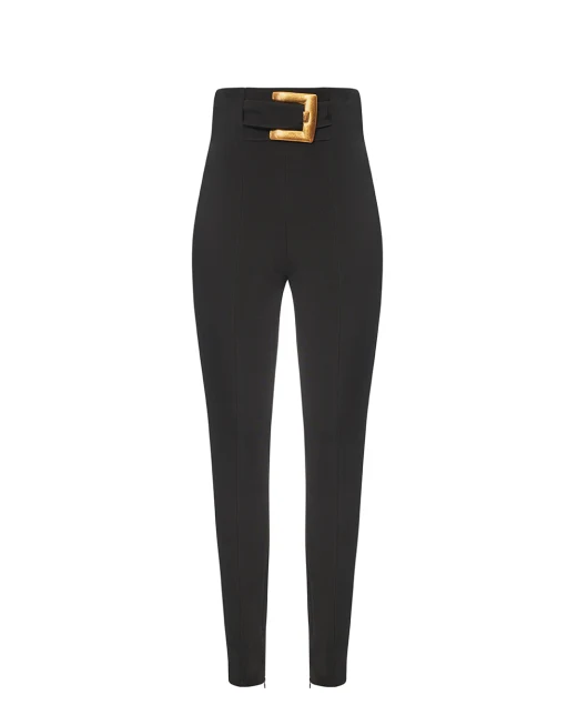 Balmain Еластичні штани з поясом - Артикул: GF1PL024JL05