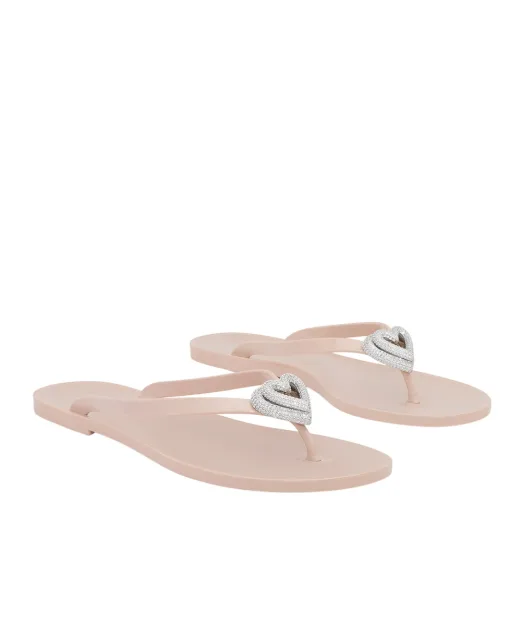 Mach&Mach Шльопанці Double Heart - Артикул: SS26-S0888-05-GUM-NUD