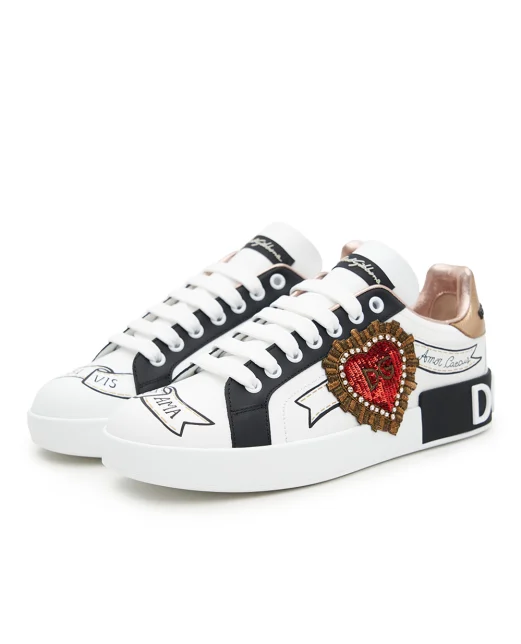 Dolce&Gabbana Кеди Portofino з вишивкою - Артикул: CK1544-AZ138
