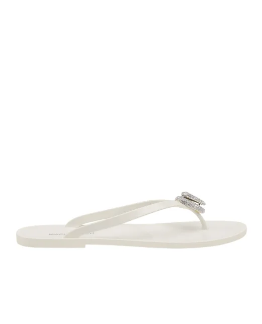Mach&Mach Шльопанці Double Heart - Артикул: SS26-S0888-05-GUM-WHT