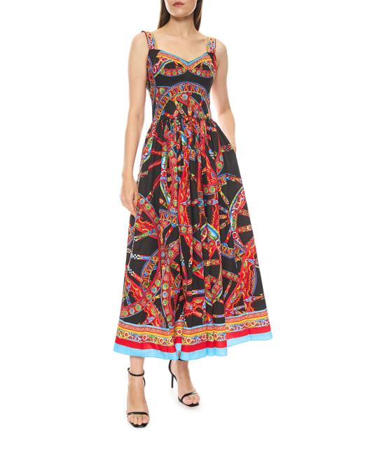 Dolce&Gabbana Платье в принт Carretto - Артикул: F6TTHT-GDDTF