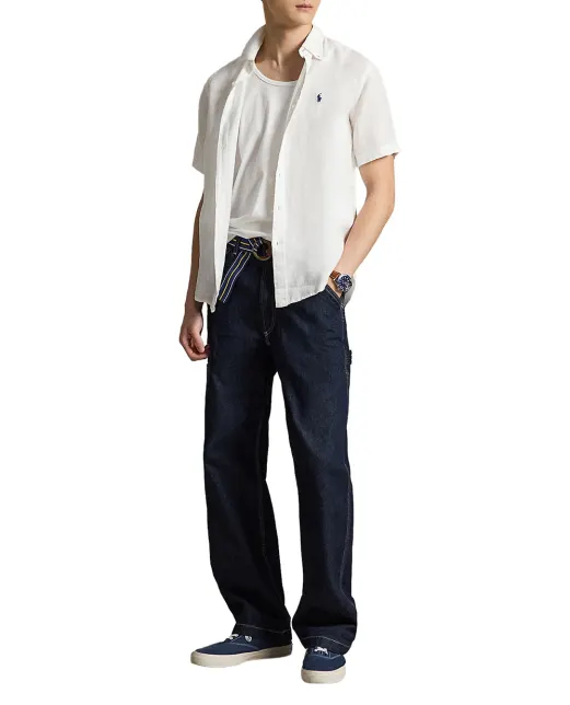 Polo Ralph Lauren Рубашка с коротким рукавом из льна - Артикул: 710968912500
