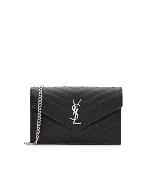 Saint Laurent Сумка-конверт Cassandre из телячьей кожи - Артикул: 857605-BOW02