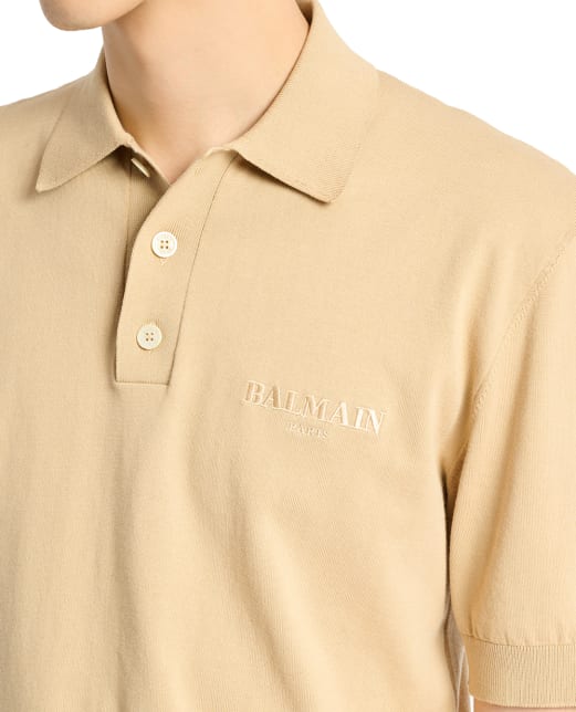 Balmain Поло с вышивкой логотипа - Артикул: HH1GB045KK24