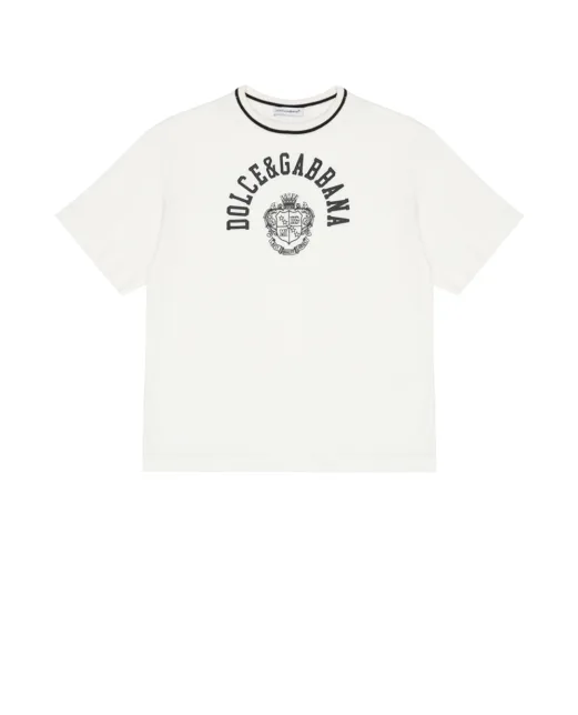 Dolce&Gabbana Детская футболка с принтом - Артикул: L4JTHV-G7PTO-B