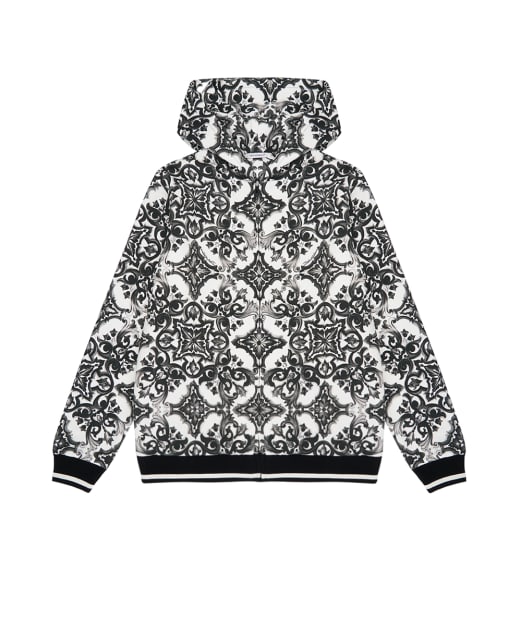 Dolce&Gabbana Детская толстовка с принтом майолика - Артикул: L4JWKG-II7HR-S