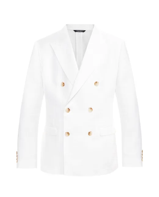Dolce&Gabbana Пиджак двубортный из льна - Артикул: G2NW1T-GK326