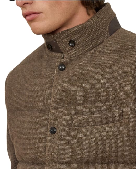 Ralph Lauren Purple Label Пуховый жилет Whitwell из шерстяной смеси - Артикул: 790982907001