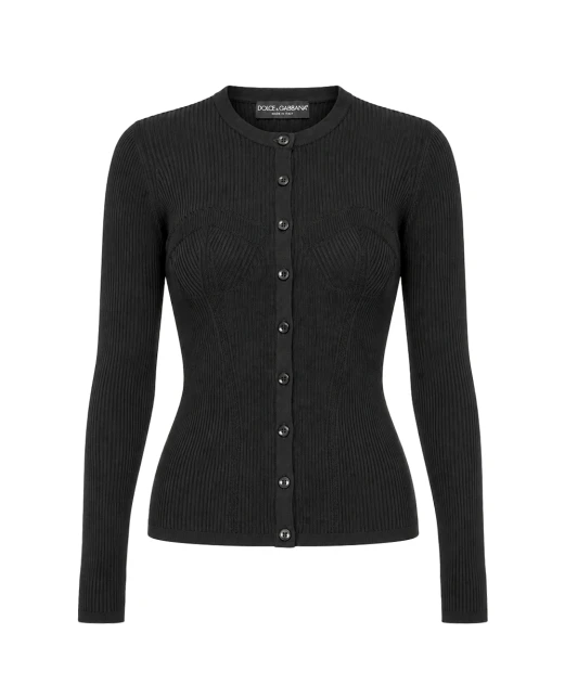 Dolce&Gabbana Кардиган у рубчик - Артикул: FXVETT-JAIR5