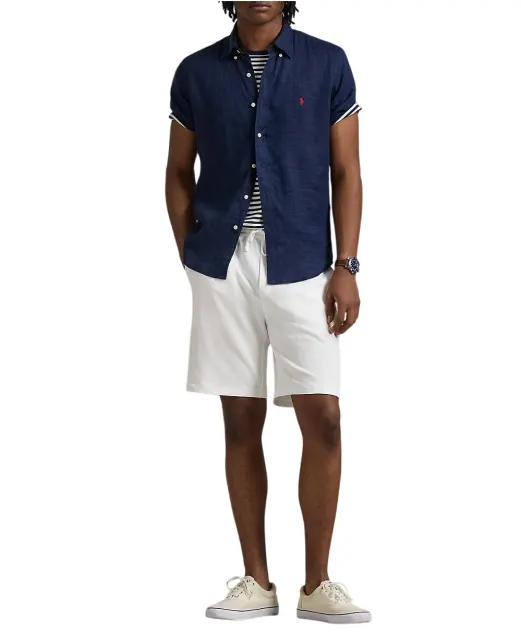 Polo Ralph Lauren Сорочка з коротким рукавом з льону - Артикул: 710968912001