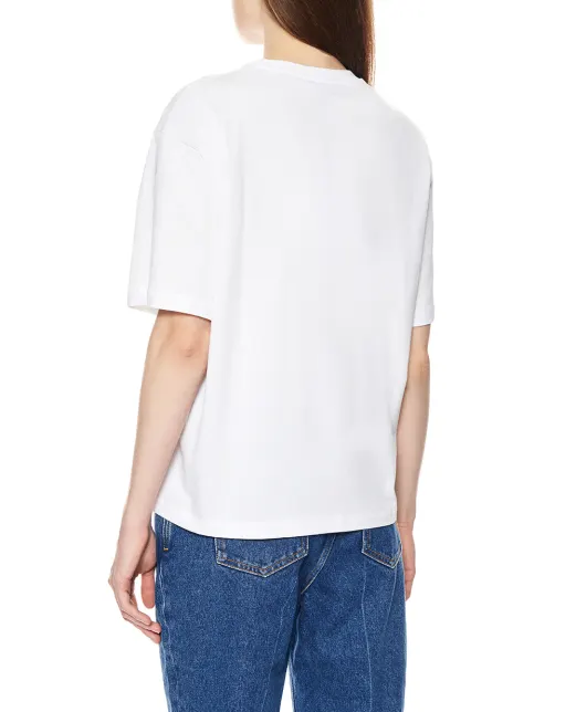 Balmain Футболка з квітковим принтом - Артикул: HF1EG110GF64