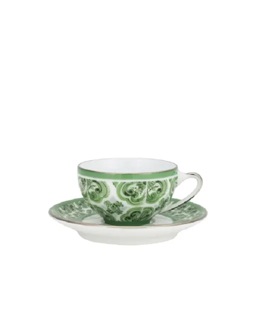 Dolce&Gabbana Кавова чашка з блюдцем з порцеляни - Артикул: TC0100-TCA88