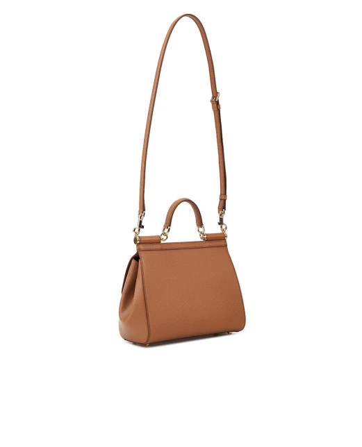 Dolce&Gabbana Кожаная сумка Sicily Large - Артикул: BB6002-B1001