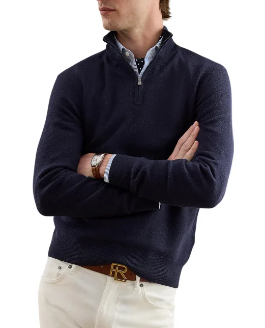 Ralph Lauren Purple Label Светр із вовни піке - Артикул: 790965745002