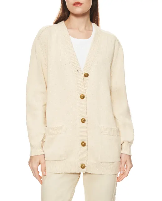 Balmain Кардиган із бавовни та кашеміру - Артикул: GF0KO003KJ83