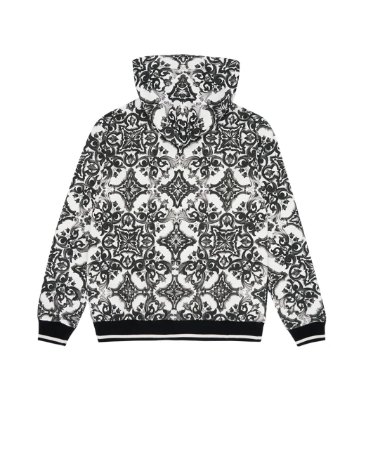 Dolce&Gabbana Детская толстовка с принтом майолика - Артикул: L4JWKG-II7HR-S
