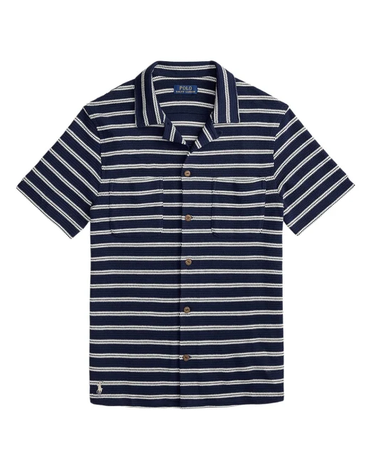 Polo Ralph Lauren Рубашка в полоску с коротким рукавом - Артикул: 710A13005002
