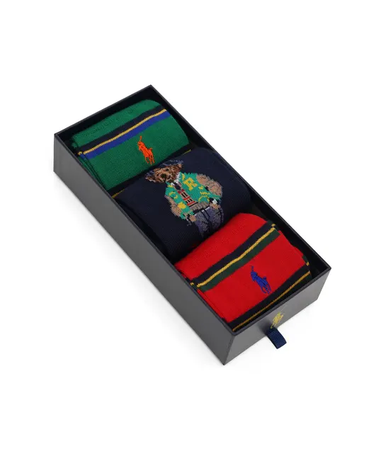Polo Ralph Lauren Шкарпетки Polo Bear (3 пари) - Артикул: 449958860001