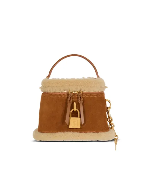 Balmain Сумка Pulse Vanity з овечої замші - Артикул: HN1BH004LMOS