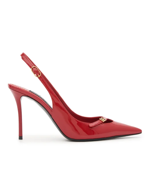 Dolce&Gabbana Туфли-слингбэки из лакированной кожи - Артикул: CG1063-A1471
